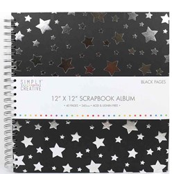 SC Album 12x12 - Black + Stars
