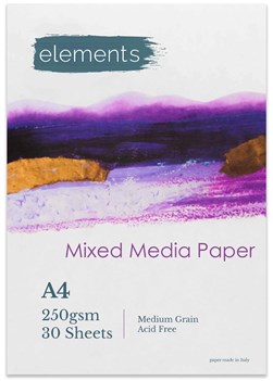Elements Mixed Media Pad 30s A4