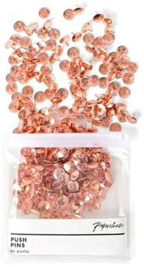 Paperchase Rose Gold Push Pins