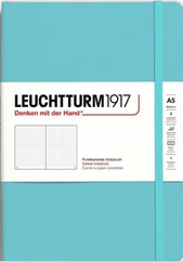 Leuchtturm1917 Hardcover A5 Notebook, Dotted, Aqua