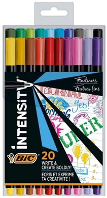 Bic Intensity Fineliner Assorted Box of 20