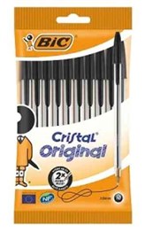 Bic Cristal Black Ink Pack of 10