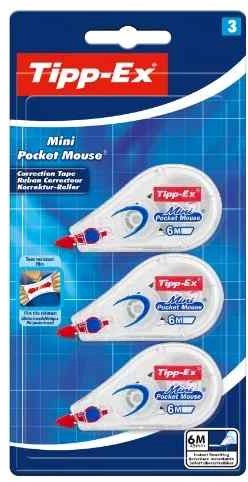 Tipp-Ex White Correction Mouse Tippex Tipex 6m Mouse Roller Tipp Tape Box  Of 10