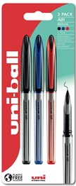 Uni-Ball Pens UBA 188 Blister Pack Assorted Colours