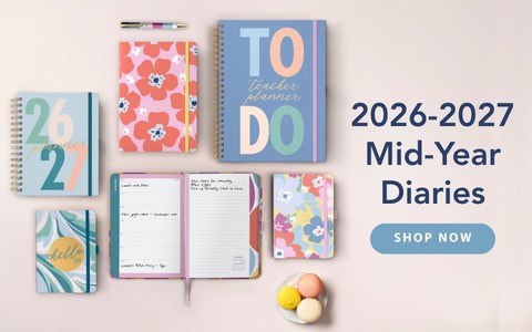 Stationery: Mid-Year Diaries Mid Page Banner