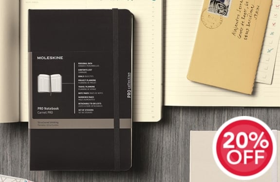 20% Off Selected Moleskine