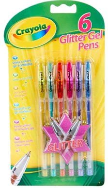 Crayola Glitter Gel Pens 6Pc