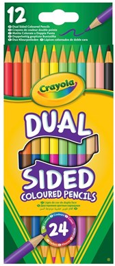 Crayola Dual Sided Coloured Pencils Carded 12Pc