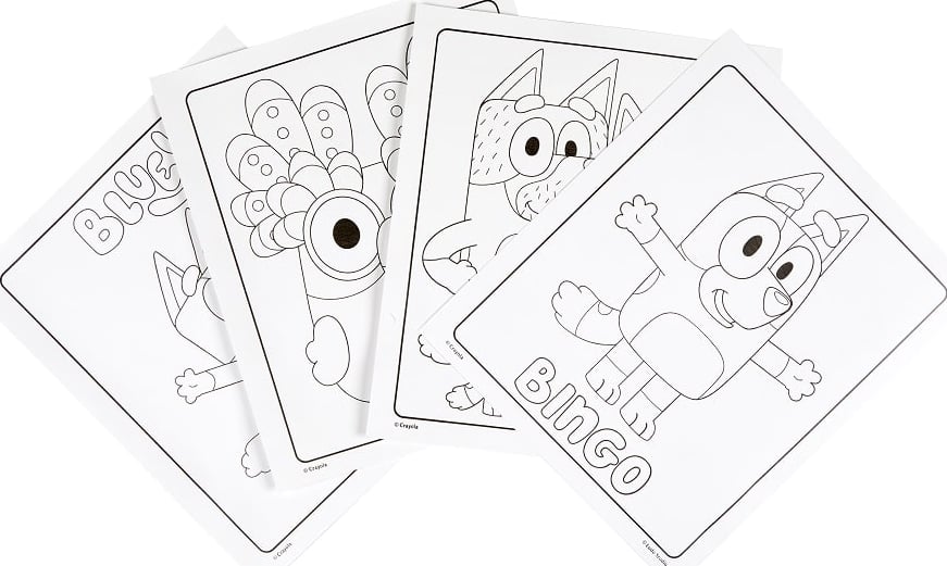 Crayola Bluey Color Wonder Colouring Book