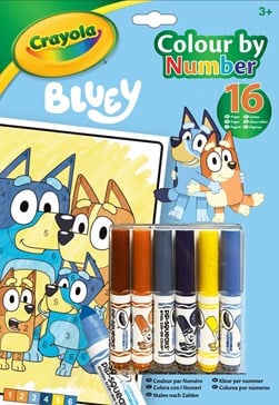 Crayola Colour By Number - Bluey