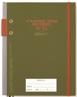 DW Standard Issue Planner Notebook - Army Green & Chili