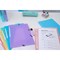 Exacompta Folder 3F Elas PP A4 Chrom Pastel Purple