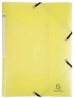 Exacompta Folder 3F Elas PP A4 Chrom Pastel Yellow