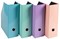 Exacompta Pack of 2 magazine files 100mm spine assorted colo