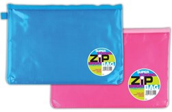 Super Strong Bright Zip Bag A4+