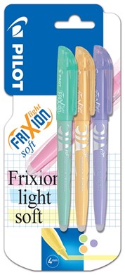 Frixion Light Soft Erasable Highlighter Triple Pack -Green/O