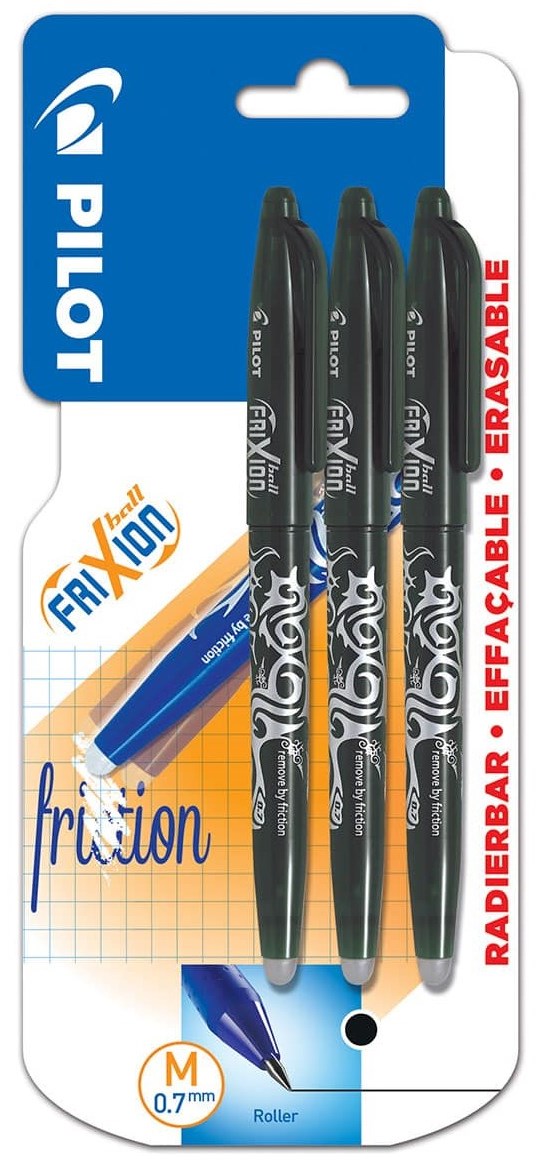 Pilot FriXion Erasable Rollerball Pen in 12 Great Colours - Erasable Ink -  0.7 Tip