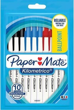Papermate KILOMETRICO M ASST 10pcs