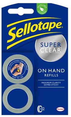 Sellotape On Hand Reffill Twin Pack