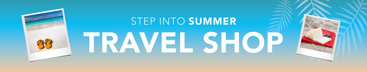 Travel Shop: Top Header Banner