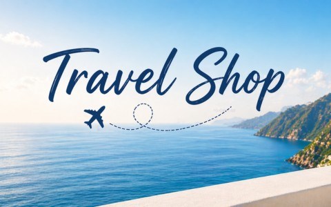 Travel Shop: Top Header Banner
