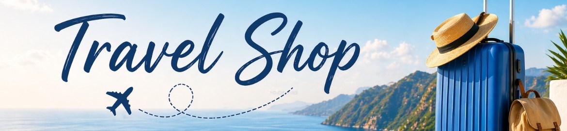 Travel Shop: Top Header Banner