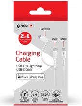 Groove 2 in 1 Multi-Connector Charging Cable USB-C to Lightning