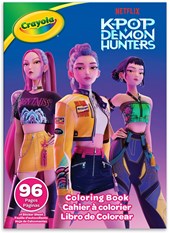 Crayola Kpop Demon Hunters Colouring Book - 96 Page