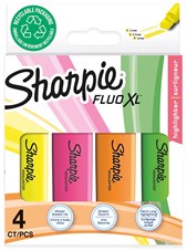 Card 4 Sharpie Asst Colour Fluo XL Highlighters