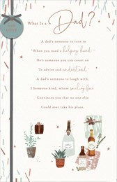 Father's Day Card - Beer, Plants and Presents