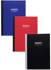 Eason A4 5 Pack 160 Page Hardback Notebooks - Black Blue Red