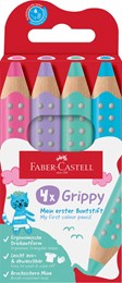 Faber Castell Grippy Colour Pencil Pastel - Set of 4