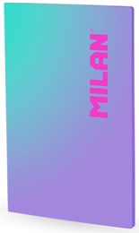 Milan A4 Glued Notebook Grid 48 Pages - Lilac Sunset