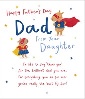 Fathers Day Card - Caybara Superhero