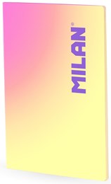Milan A4 Glued Notebook Grid 48 Pages - Yellow Sunset