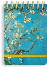 Flame Tree Almond Blossom Spiral Bound Pocket Notebook