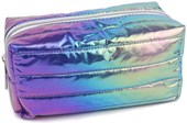 Quilted Strips Iridescent Pencil Case