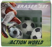 TOPModel Action World Football Eraser Set
