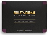 Leuchtturm Purple Pocket Bullet Journal 46 Double Pages Dotted - 3 Pack