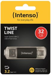 Intenso USB Flash 3.2 Twist USB-A & USB-C - 32GB