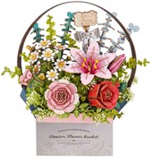 Robotime Wooden Flower Basket