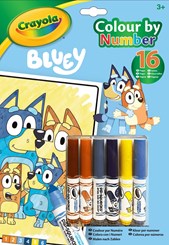 Crayola Colour By Number Bluey