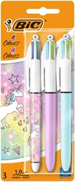 BIC 4 Colour Pastel BL3