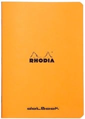 Rhodia Classic Orange Stapled Dotted Notebook