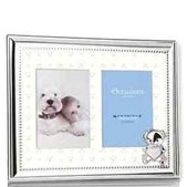 Newbridge Silver New Baby Double Frame 3x4
