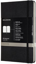 Moleskine Professional Large Notebook Hard Cover - Black
