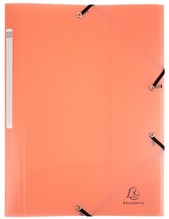 Exacompta Folder Elastic A4 Chrome Pastel Coral