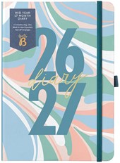 BUSY B Mid Year 2026-2027 Perfect Planner - Marble