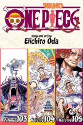 One piece. Volume 103, volume 104, volume 105 Wano