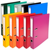 PVC Lever Arch Files A4 50mm Assorted Colours